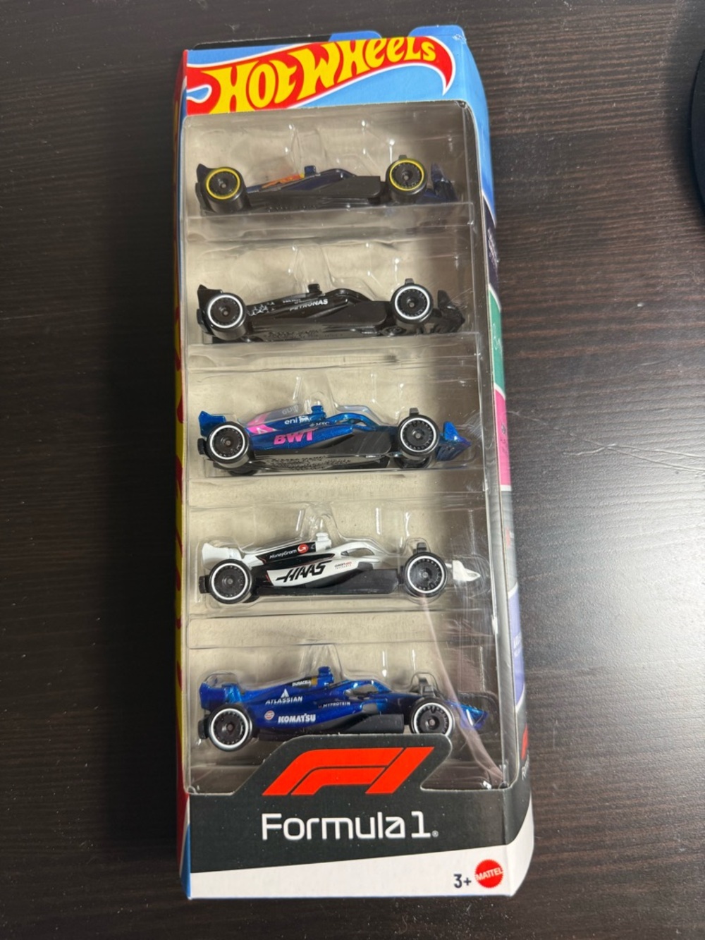 Hot Wheels Formula 1 F1 5-Pack Die-Cast Car Set